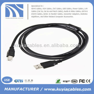 1.5m 5ft USB 2.0 Type A Male to B Male M / M Printer Печать Кабель USB-кабеля, провод Черный